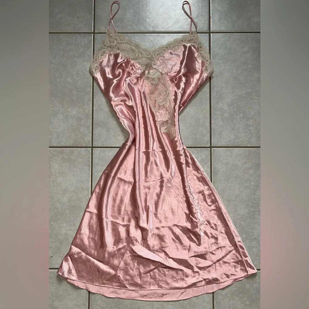 Victoria's Secret Y2K Vintage Lace Slip Dress Fairy Dainty Babydoll Feminine - Picture 7 of 9